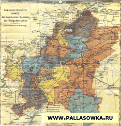 Karte Wolgadeutsche